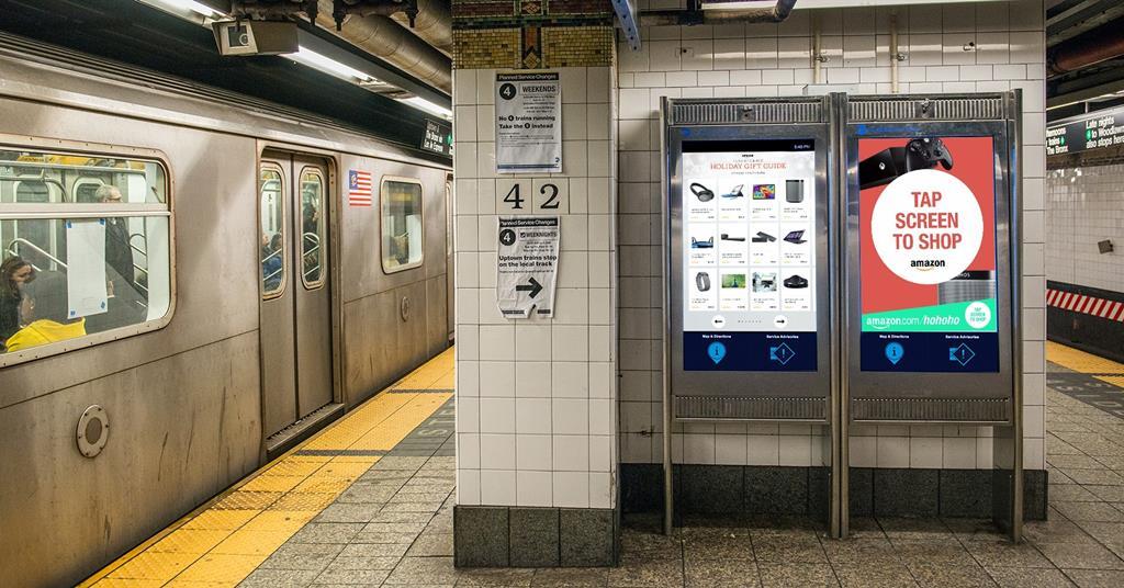 Amazon to launch interactive transactional ads on New York Subway