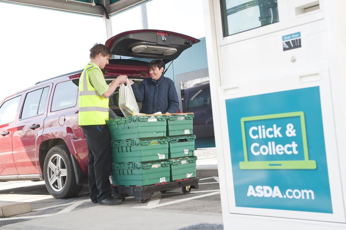 Asda to focus on big stores as clickandcollect expansion put on hold