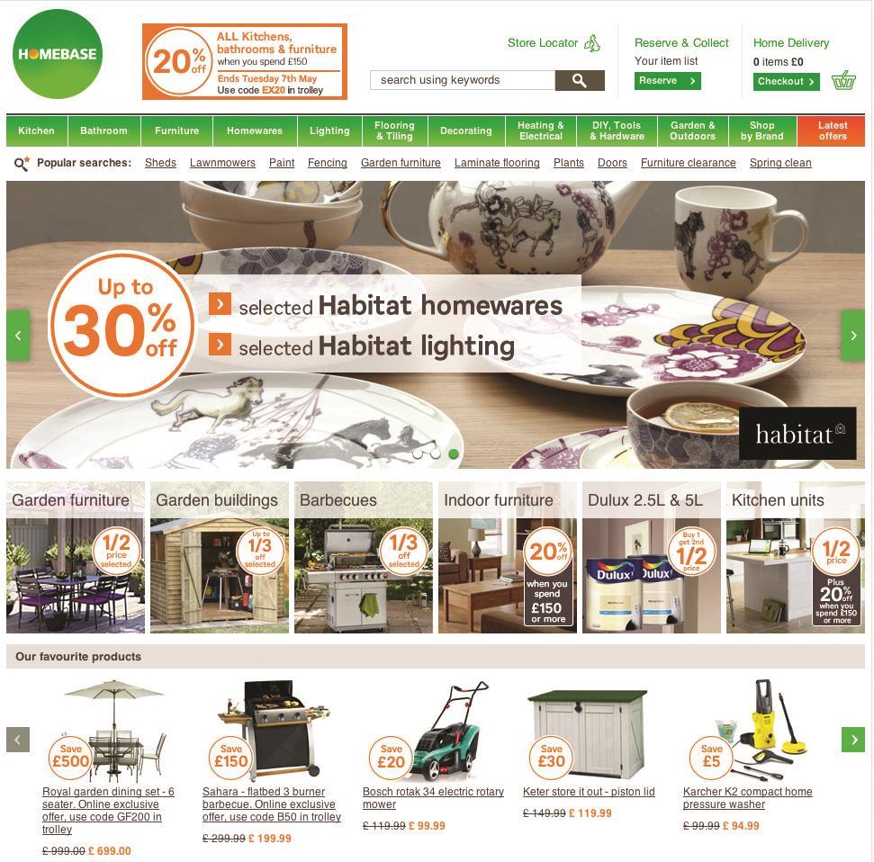Homebase halts home delivery as new owner revamps site News Retail Week
