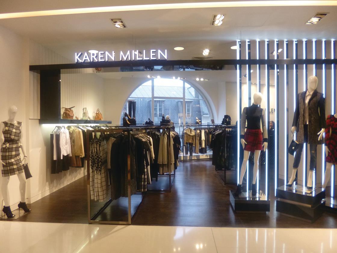 Store gallery: Karen Millen’s sophisticated look at Galeries Lafayette ...