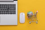 Keyboard-mouse-shopping-trolley-and-globe index