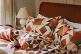 Patterned George at Asda pillows on bed
