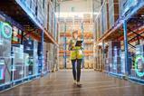 Futuristic warehouse