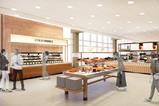 Benugo and John Lewis in-store cafe render