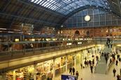 St Pancras station in London