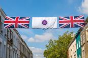Union and jubilee flags