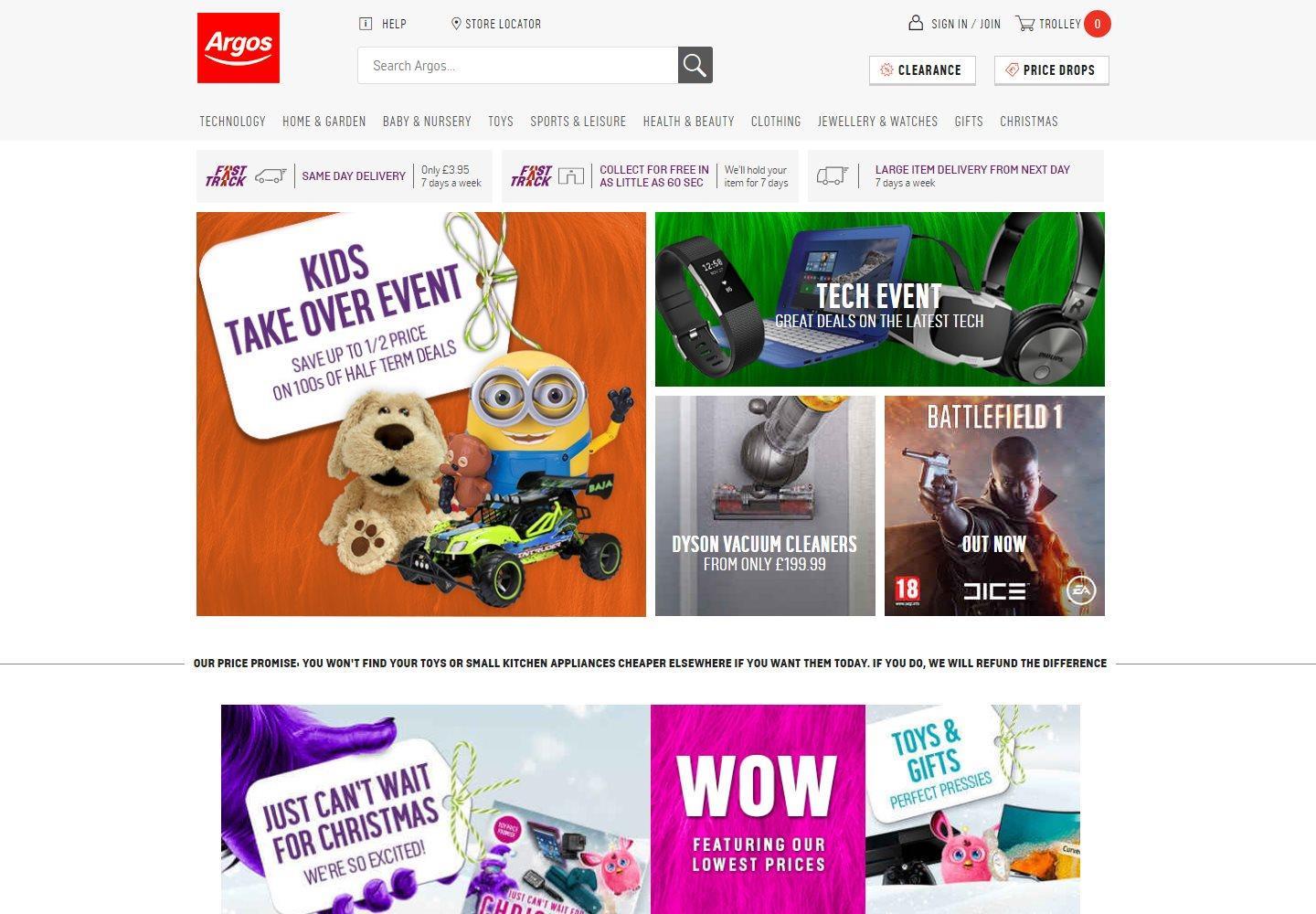 Etail Evolution Argos’s website through the years Analysis Retail Week