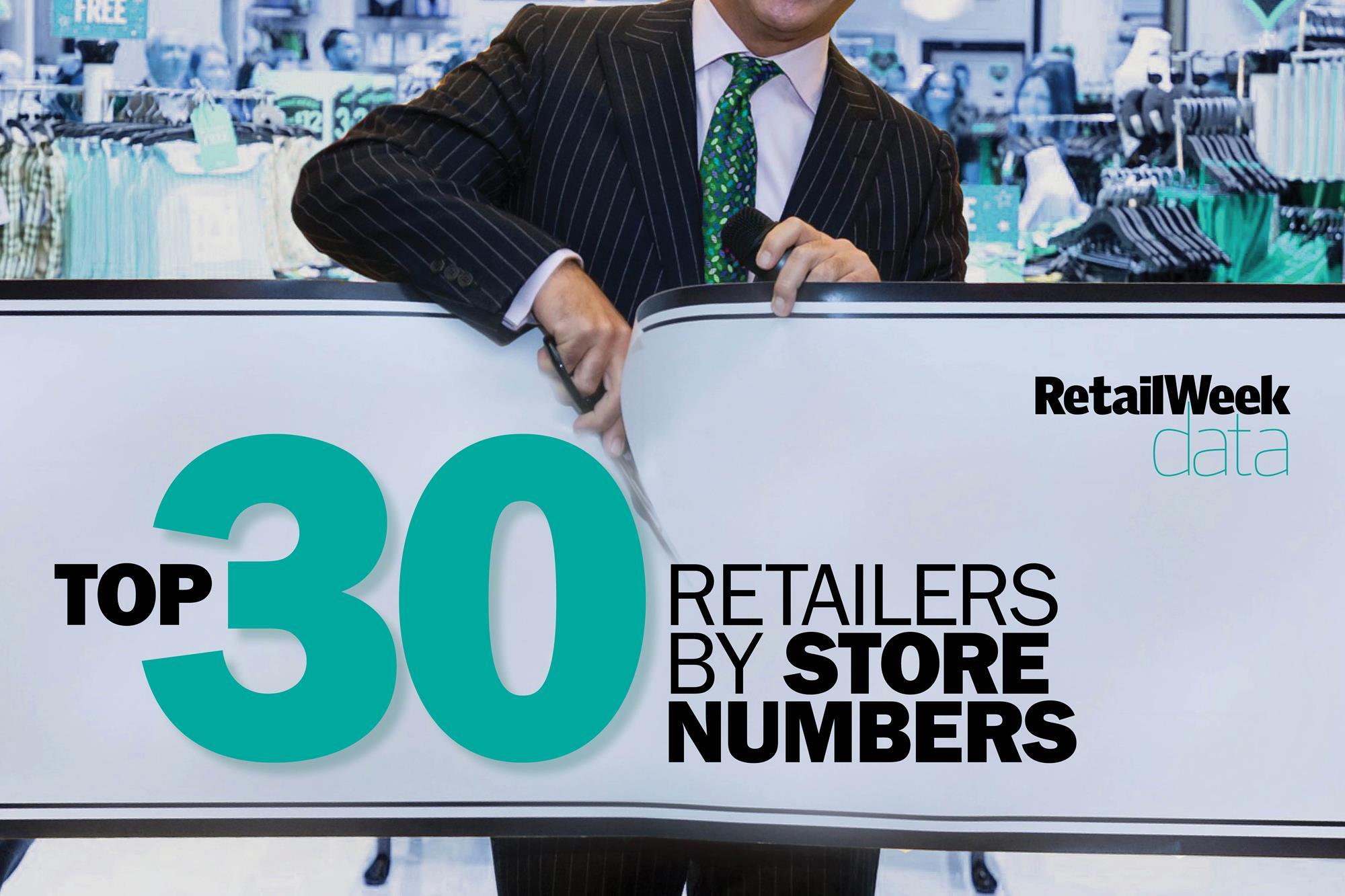 Data The top 30 retailers by UK store numbers Data Retail Week