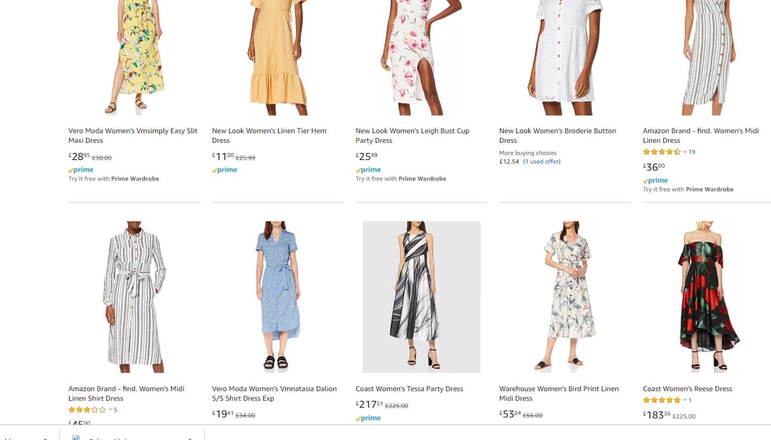 amazon coast dresses