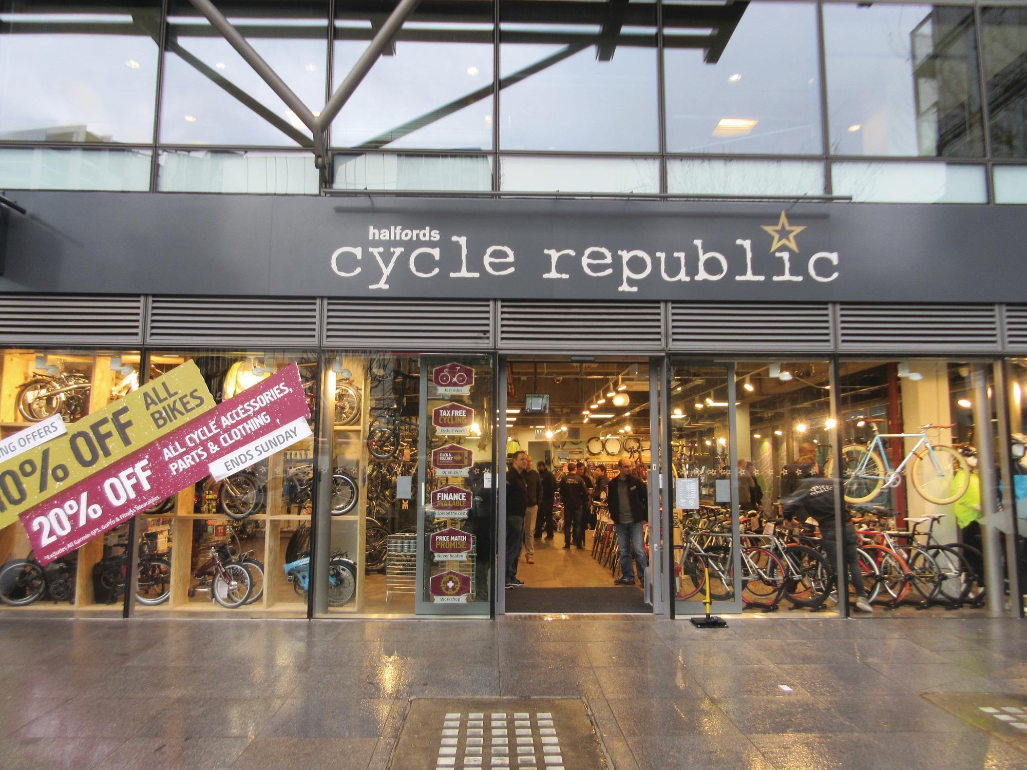 halfords cycle republic euston tower