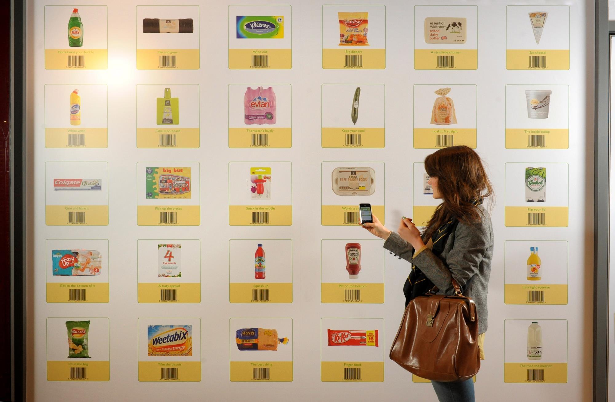 In pictures Ocado's virtual shopping wall goes live Photo gallery Retail Week
