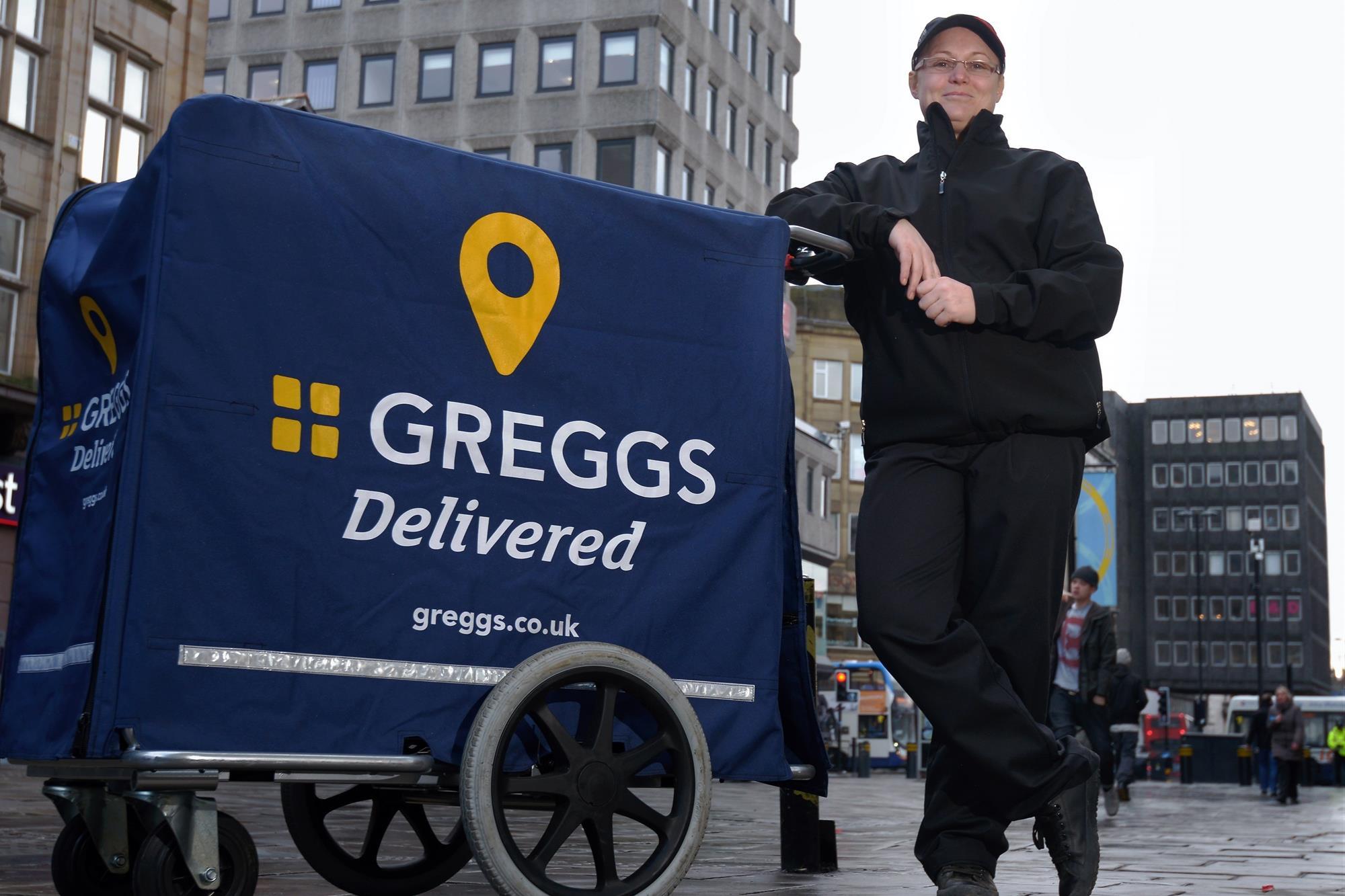 Greggs delivery just eat on sale