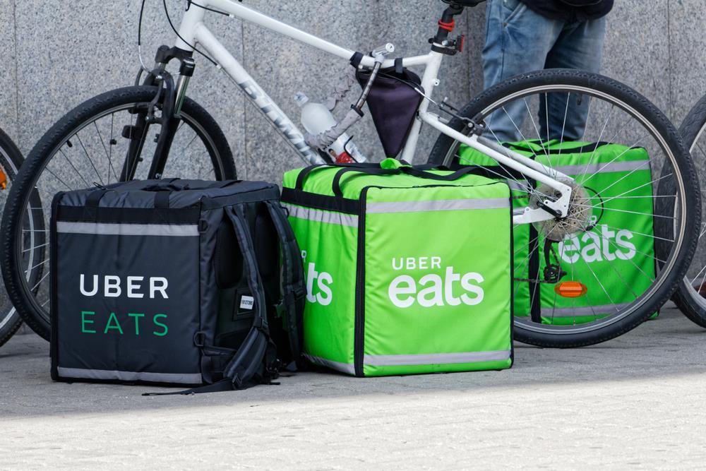 uber eats by bicycle