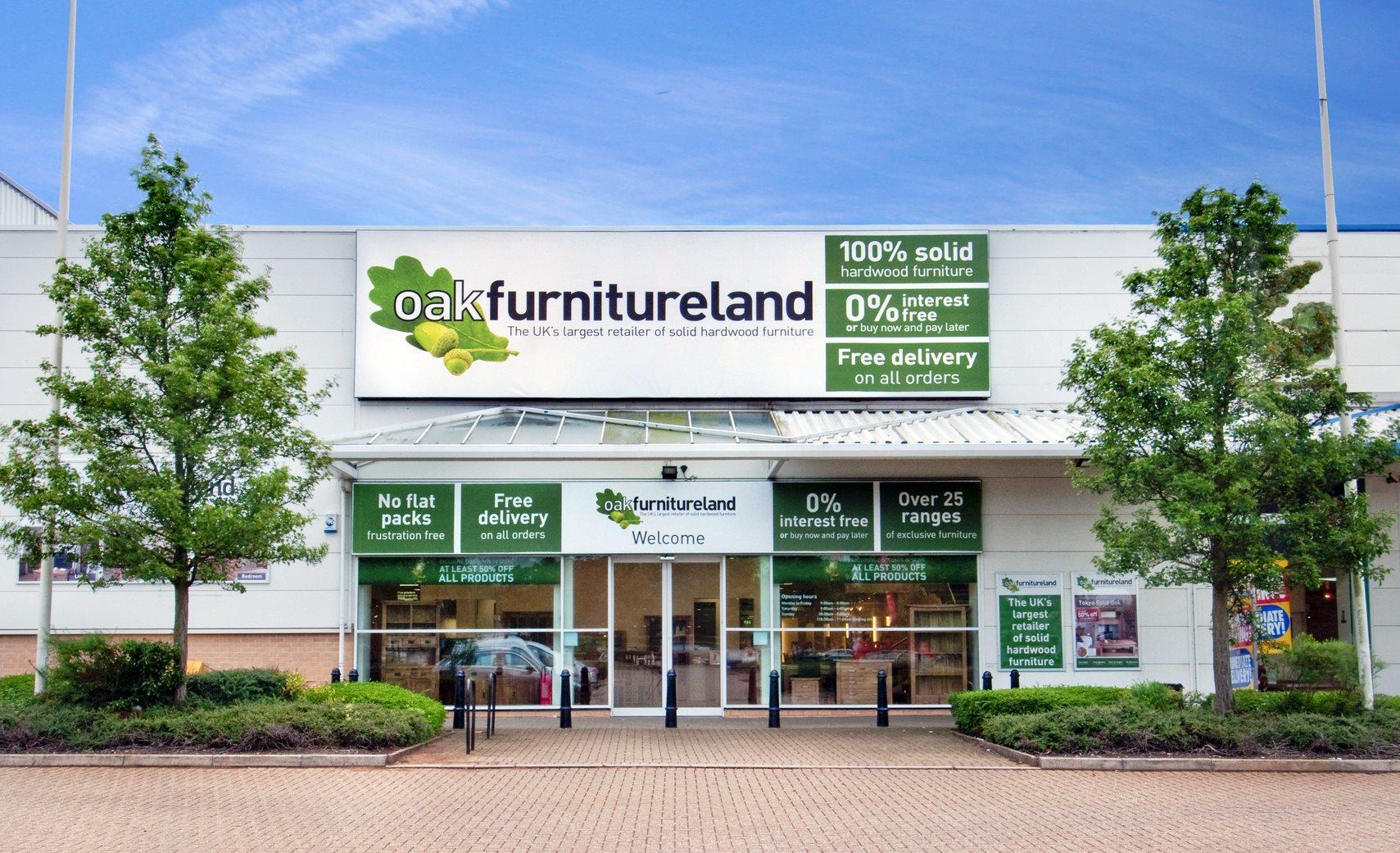 Oak furniture store land sale