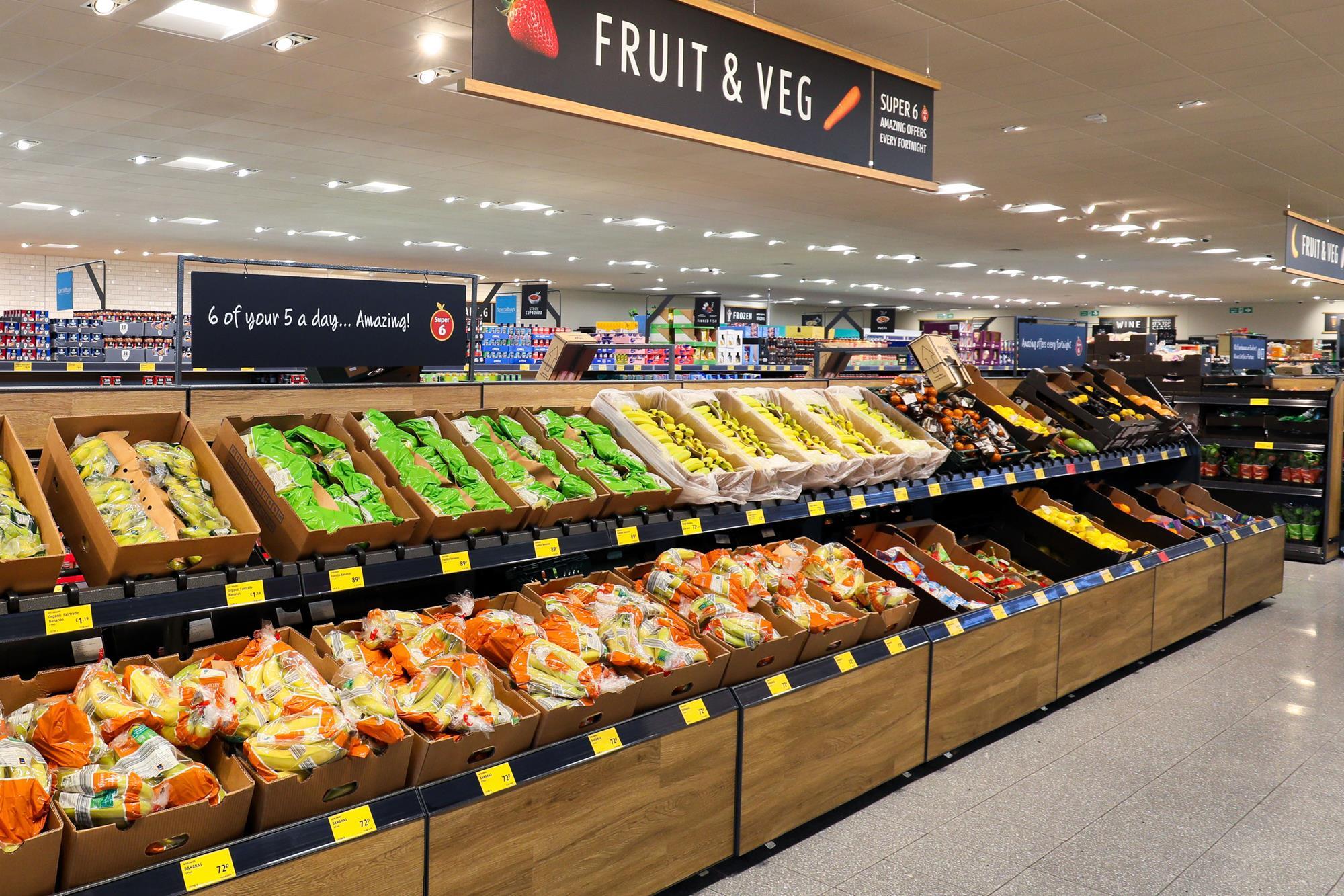 supermarket fruit aisle