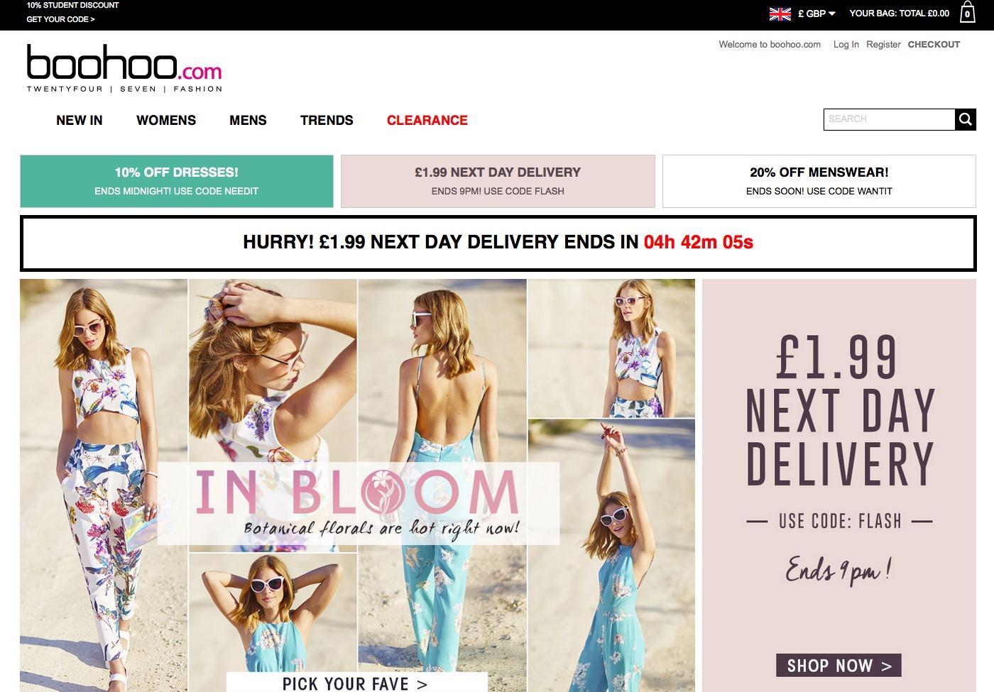 Boohoo next cheap
