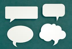 Speech bubbles illustration