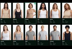 Images of models from Zalando's Scayle Studios