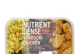 Packet of Marks & Spencer Nutrient Dense tandoori chicken