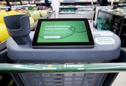 Morrisons branded smart trolley