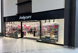 Bodycare store exterior in shopping centre