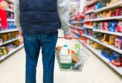 Supermarket-grocery-shopping-basket-milk-break