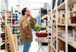 Customer browsing products