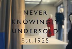 Never Knowingly Undersold written on a store window