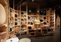 Furniture on display inside a Sostrene Grene store