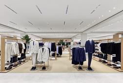 Lefties clothing store interior, menswear department