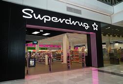 Superdrug Westfield Stratford store front