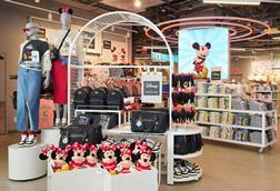 Disney products on display in Primark Orlando store