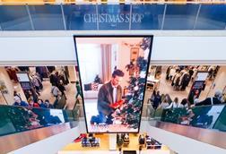 Retail media screens at John Lewis Bluewater store
