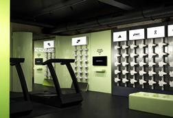 House of SportsShoes - display of running shoes