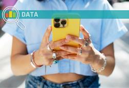 Woman using smartphone