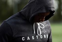 Model wearing Castore Garcia hoodie