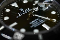 Close-up-on-a-Rolex-watch