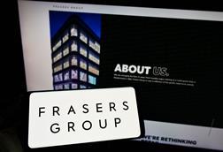 Frasers Group Website on Phone