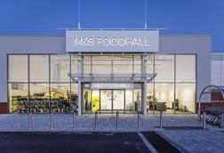 M&S food hall store front