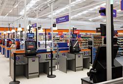Self-checkout in the new-look B&M branch
