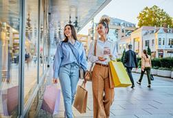 Friends shopping