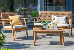 Wayfair Choncey Brent Lounge Set With Cushions MBZK1536 1