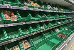 Low stocked veg shelves