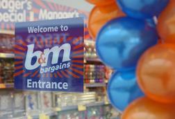 B&M store sign