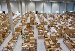Large supply chain warehouse