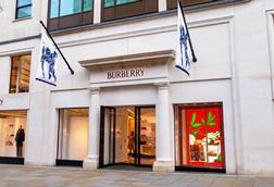 Front entrance of Burberry, Bond Street, London