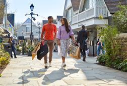 Shoppers at Bicester Village outlet centre