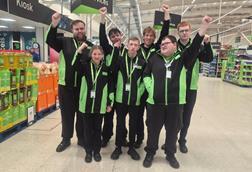 DFN Project SEARCH Supported Internship team members at Asda Toryglen