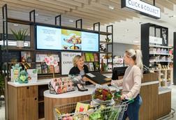 John Lewis click-and-collect point in a store