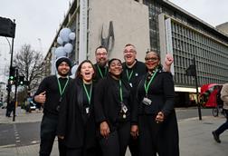 John Lewis staff celebrate Royal Warrant